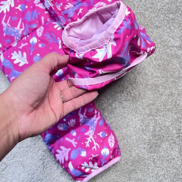 Columbia Snuggly Bunny Bunting Fleece Winter Snow Suit 3-6M - Picture 3 of 5